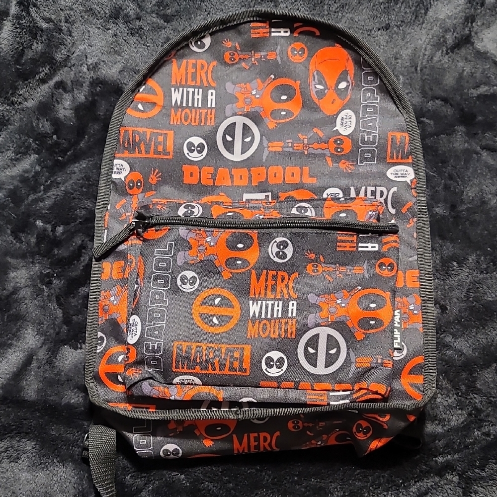 Reversible Marvel Deadpool Graphic Backpack - image 1